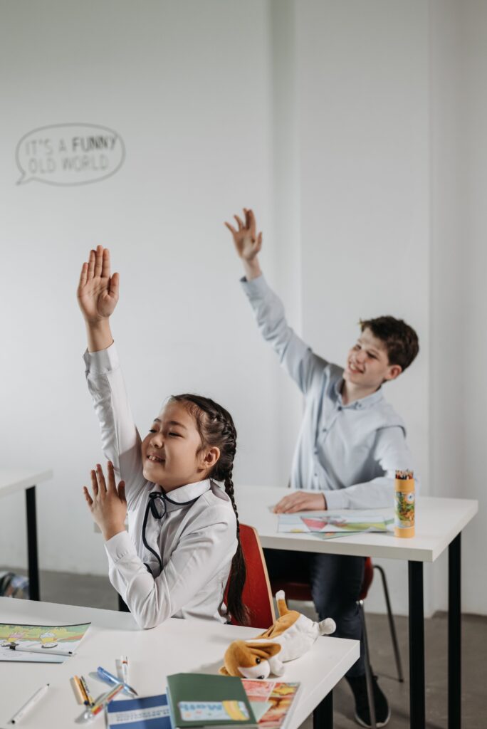 Students Sitting at the Table